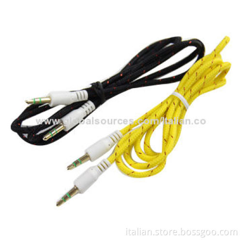 Best Price Nylon Braided 3.5mm Jack Audio Cables, OEM Orders Welcomed